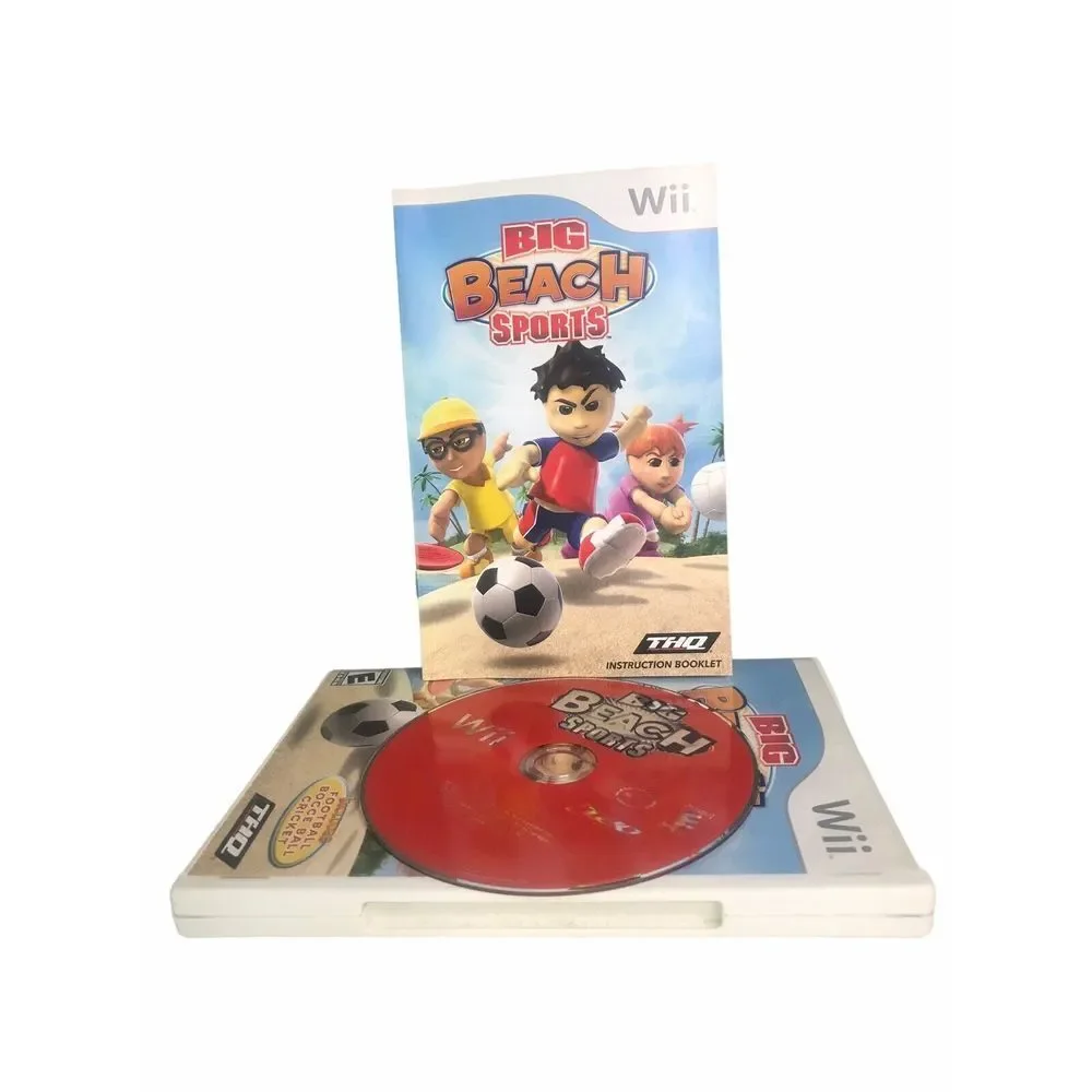 Wii Big Beach Sports Game- with‎ Case & Instruction Booklet